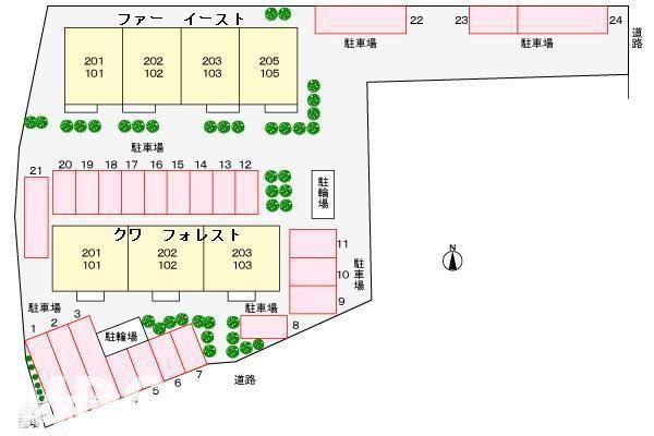 ファーイーストの駐車場