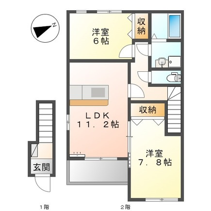 ステラ川南の間取り