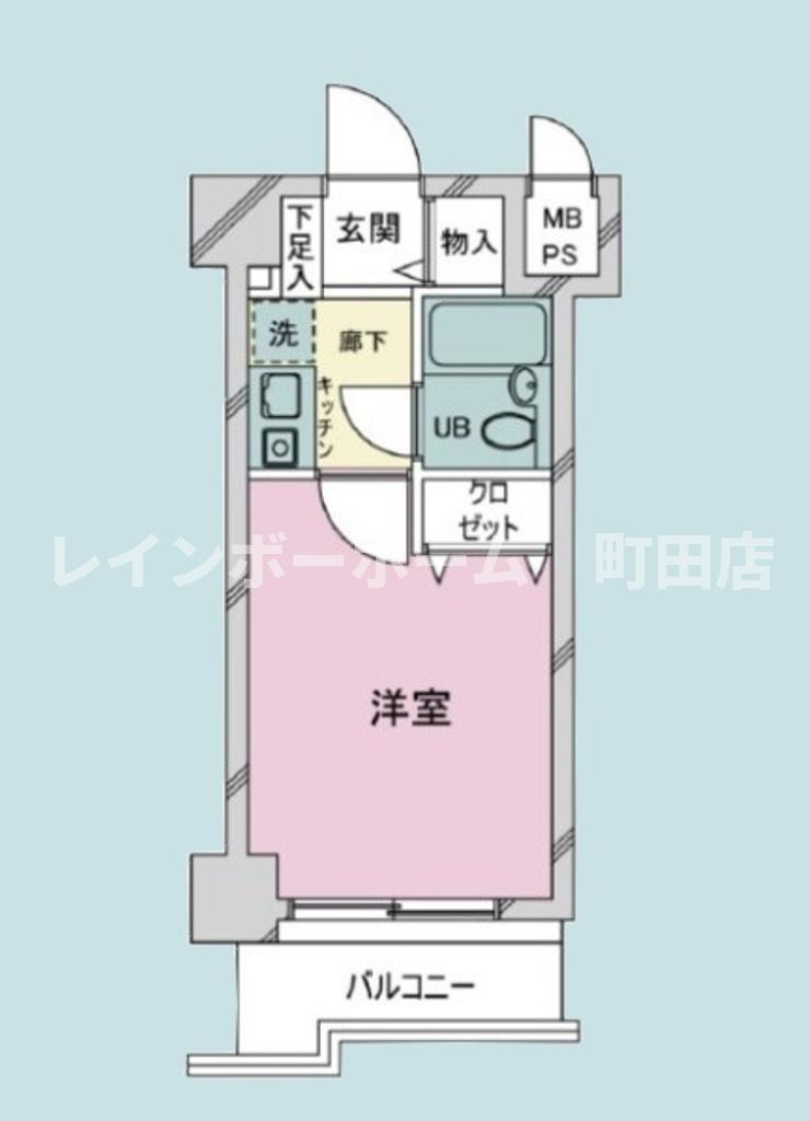 ライオンズマンション本厚木第三※初期費用分割あと払いサービス利用可能物件の間取り