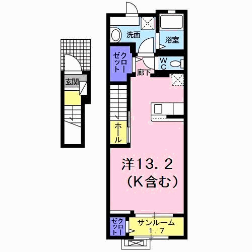 シエロガーデン北島Ａの間取り