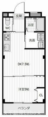 ピーススクエア八万II Aの間取り