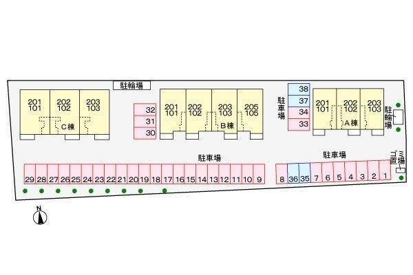グランデ　成長　Ｂの駐車場