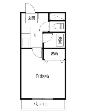 グランディール矢三Dの間取り