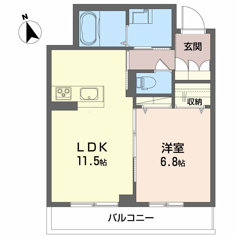 ベレオ末広の間取り