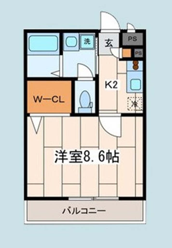 トレビナ淵野辺※初期費用分割あと払いサービス利用可能物件の間取り