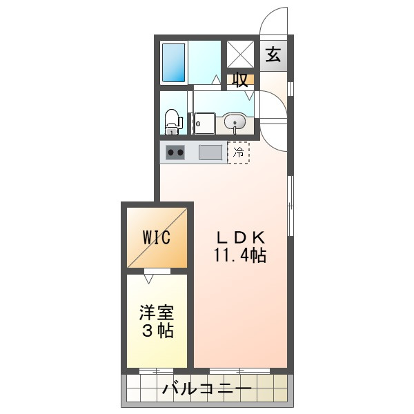ルナ大久保駅前の間取り