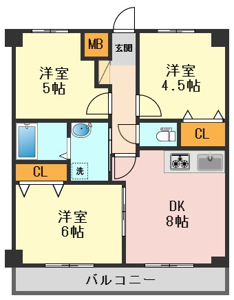 サンクレストマンション の間取り
