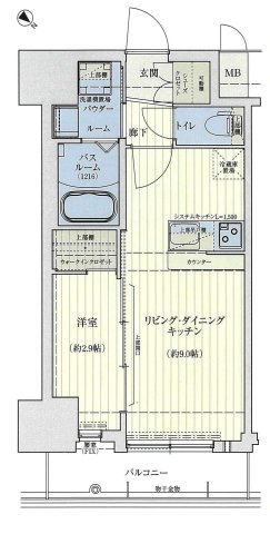 スワンズシティ神戸湊川 IIの間取り