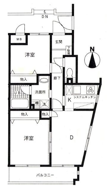 すずらんマンションの間取り