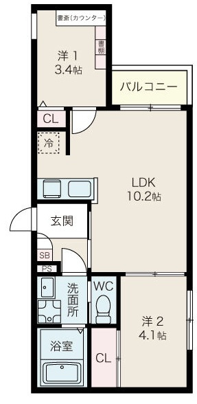 storia桜本町の間取り
