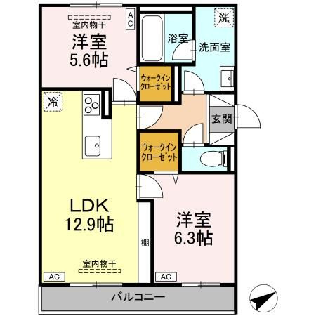 TORISIA大慈寺町　Aの間取り