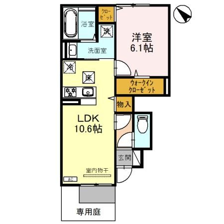 ソレアードFの間取り