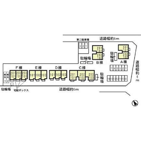 ソレアードFの区画図