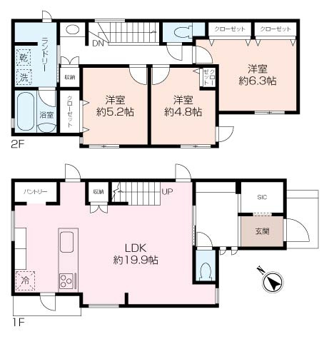ー全5棟ー六浦3丁目新築戸建 2号棟の画像