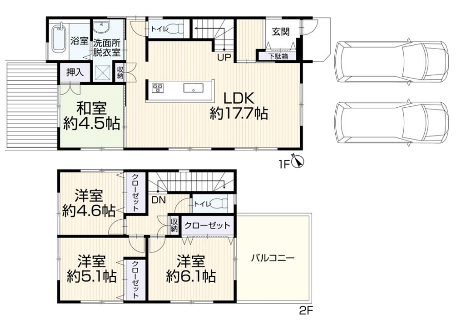 神戸市西区上新地1丁目の間取り