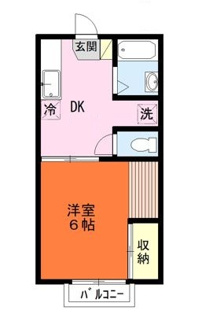 【間取り】 | コーポ・ガーネット | 間取りです。