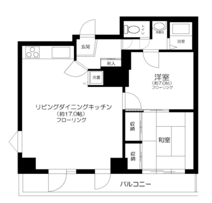 ニューライフ西早稲田の間取り
