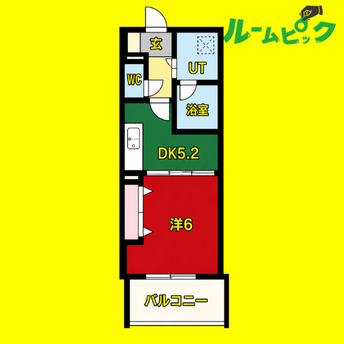 さくらHills NISHIKI Platinum Residence　名古屋市賃貸　仲介手数料無料の間取り