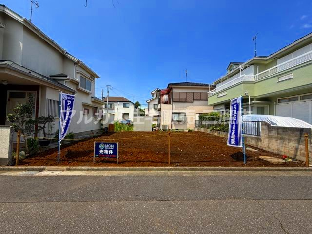 西武新宿線 田無駅 10分 新築戸建 西東京市向台町2丁目の外観|間口が広々としており開放感抜群。2026年12月の新築完成に向けて期待が高まる敷地です。