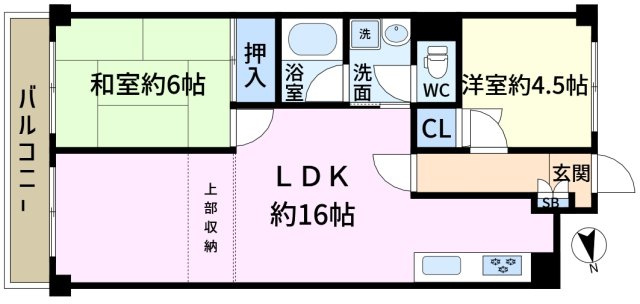 日商岩井第2新小岩マンションA棟の間取り