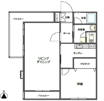 GSハイム御影の間取り