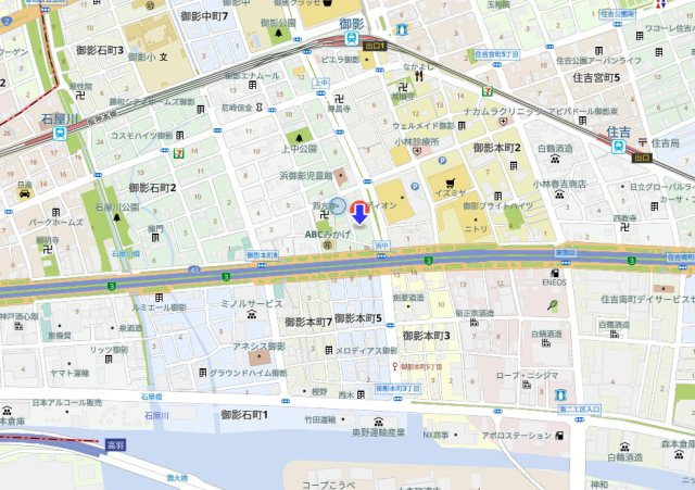 GSハイム御影の地図