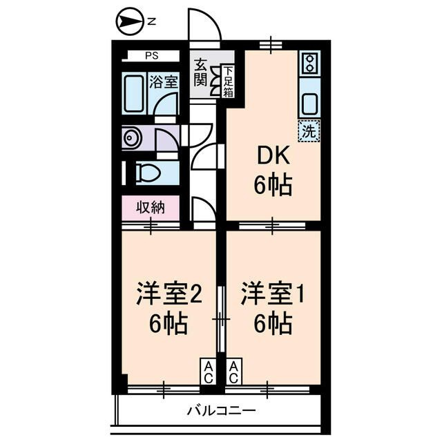 サンノームツチヤの間取り