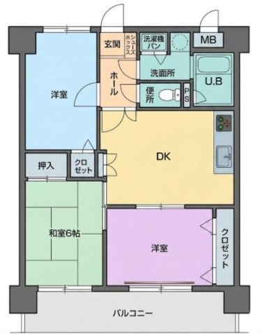 グランピアマンション大橋南の間取り