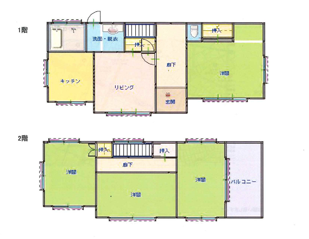 守谷市百合ヶ丘二丁目戸建の間取り