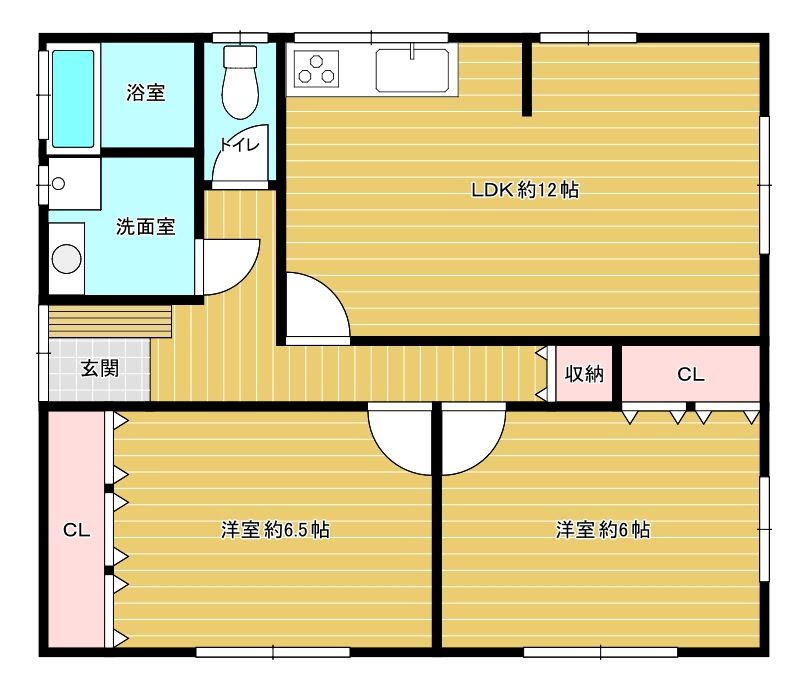 三井郡大刀洗町大字高樋　中古戸建の間取り