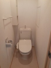 清潔感のあるトイレです
