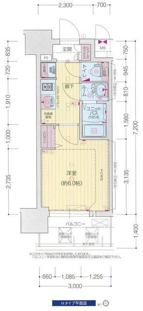 プレサンス四天王寺前夕陽ヶ丘　凛宮の間取り