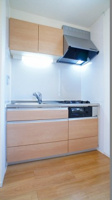 コンパクトなキッチンで掃除もラクラク