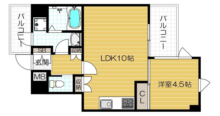 ＦＬＡＴ　ＩＮＮ　ＵＥＳＨＩＯの間取り|図面・画像と現況が相違する時は現況を優先させていただきます。
