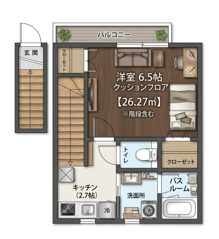 アールズコート　Ｉ棟の間取り