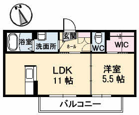 グレイスフル橘 A棟の間取り