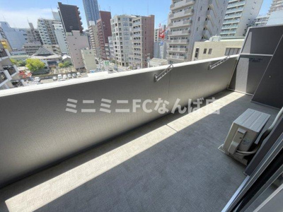 【バルコニー】 | プレミスト北堀江 | 内覧は現地待ち合わせでも大丈夫です！