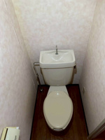 落ち着いた色調のトイレです