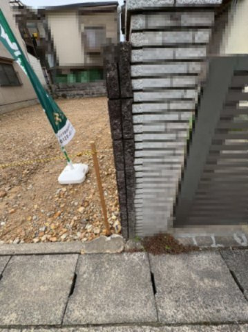 向日市森本町石田　　のその他|西側境界部分です