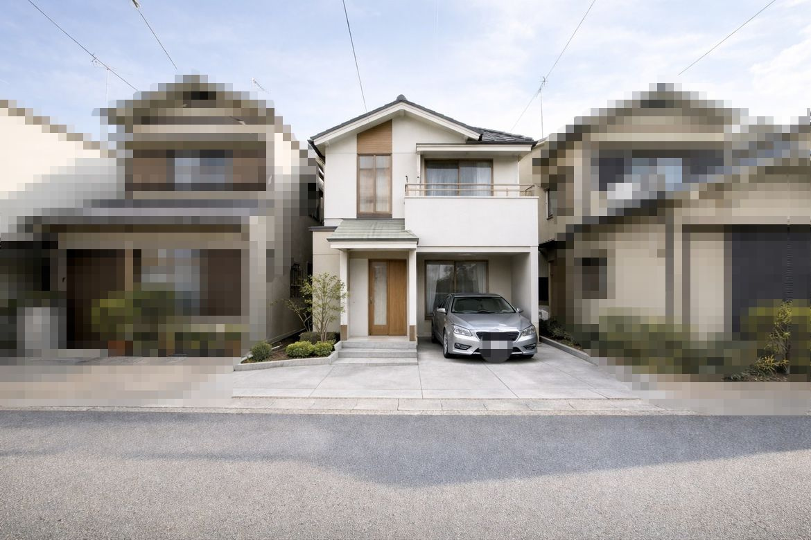 向日市森本町石田　　の完成予想図|建物完成イメージです。
周辺の雰囲気とも違和感のない、自然な仕上がりで建てることが可能です(^^）