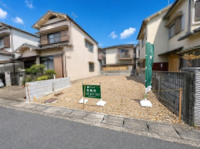 向日市森本町石田　　の外観|前面道路幅員が約5.9ｍ、ご駐車もしやすい土地です！
間口が約6.3ｍの為、広々としております！