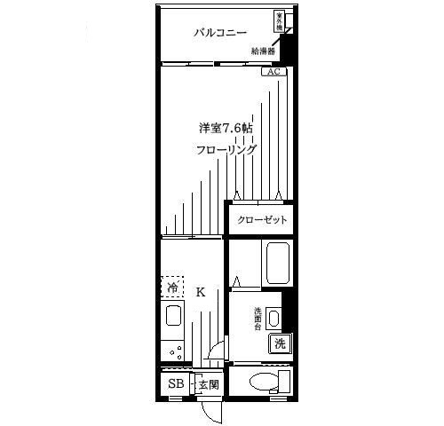 コーポ小石川の間取り|間取りです。