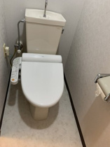 ゆったりとした空間のトイレです