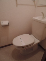清潔感のあるトイレです