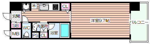 【間取り】 | インザグレイス天神橋
