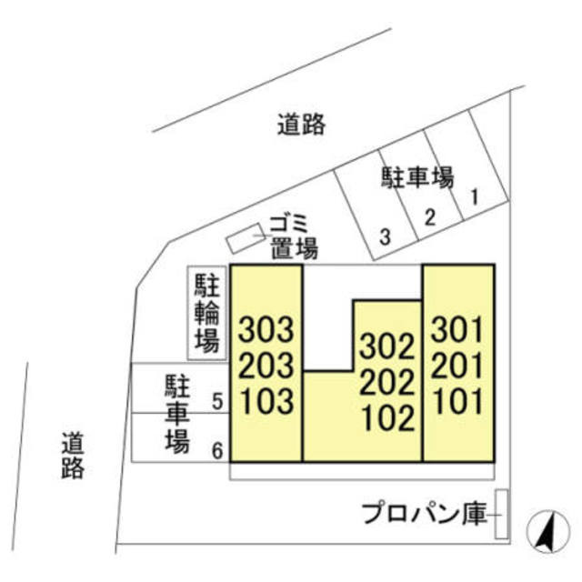 Ilsole土呂町のその他|現地配置図。