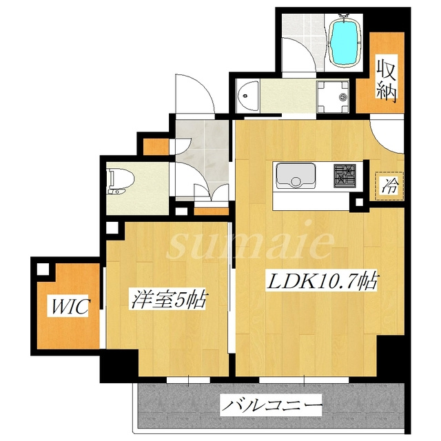 ザ・パークハビオ赤羽の間取り|収納の多いお部屋です♪