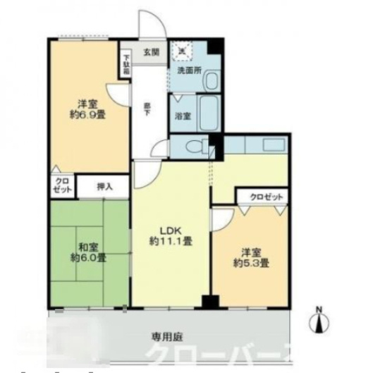 ハイム・シュテット２１の間取り|間取図
