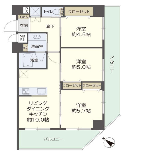 レクハイム藤沢六会の外観