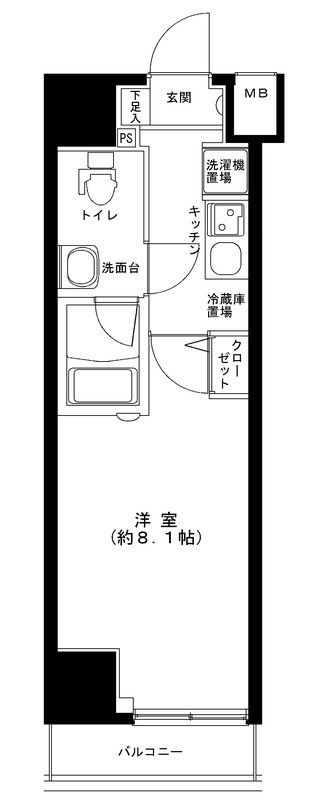 グランフォース綾瀬Ⅱの間取り|間取りです。